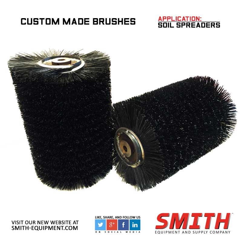 custom soil spreading brushes sweeper brushes, rotary brushes, custom brushes