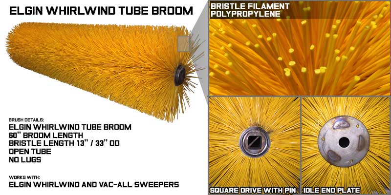 sweeper brushes, sweeper brush, tube brooms
