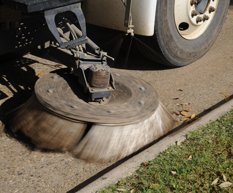 Storm drain | Smith Equipment | Lakeland Florida | Gutter Broom Sweeping Gutter